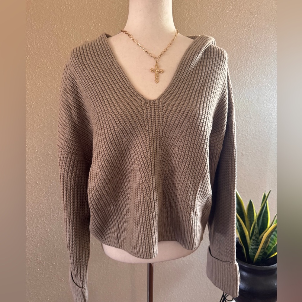 Cozy Tan Women's Sweater - Picture 4 of 7